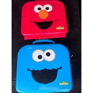 Sesame Street Elmo Cookie Monster On the Go Letters & Numbers Take Along Case